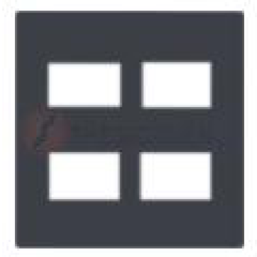 WEV68040MB- Mặt dùng 4 thiết bị- đen ánh kim