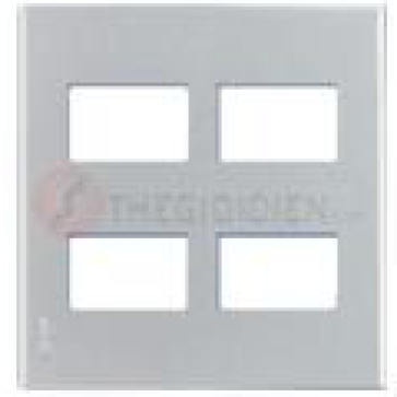 WEV6804MW -  Mặt dùng cho 4 thiết bị- trắng ánh kim 