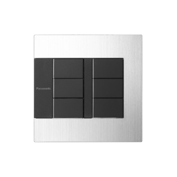 WTEGP56572S‑1‑G: Bộ 6 công tắc có đèn báo