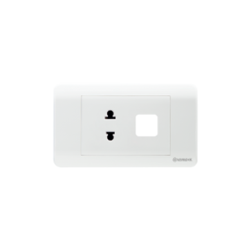 ZLSU/X - ổ cắn đơn 2 chấu 16A& Mặt 1 lổ 